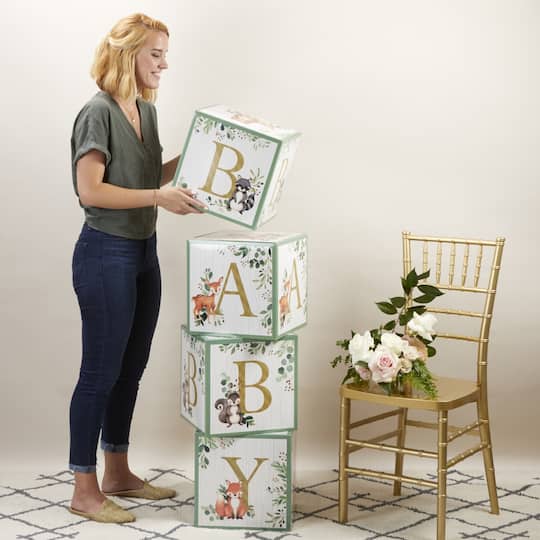 Kate Aspen® Woodland Baby Block Box Set